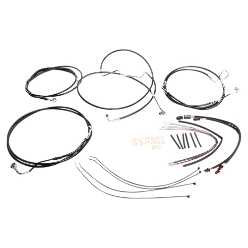 Magnum - Magnum Black Vinyl XR Handlebar Installation Kit for 15-17in. Ape - 489342