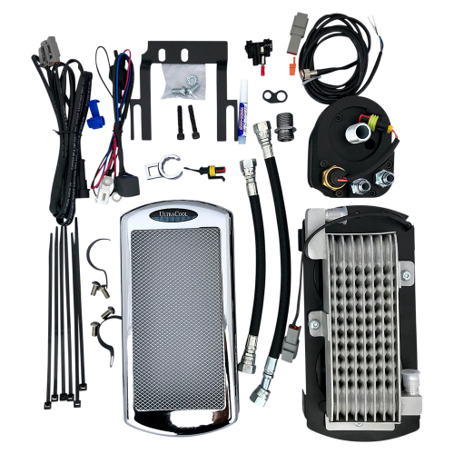 UltraCool - UltraCool Above Regulator Mounted Oil Cooler Kit - Chrome - ST-1C