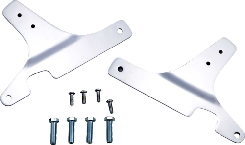 Khrome Werks - Khrome Werks Sissy Bar Sideplates - Chrome - 263602A