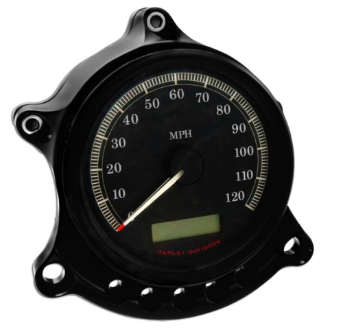 RSD - RSD Cafe Gauge and Headlight Re-Locator - Black Anodized - 0207-2001-B