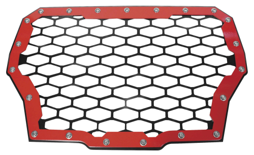 ModQuad - ModQuad Front Grill - 2-Panel - Red - RZR-FG-T-RD