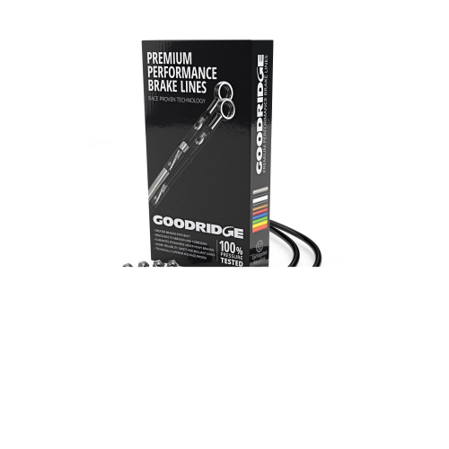Goodridge - Goodridge GR Powersports SS Front Brake Line Kit - Stainless Steel - Clear - HN0765-1FC