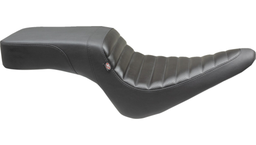 Mustang - Mustang Squareback One-Piece Seat - Tuck-n-Roll - Black - 75697