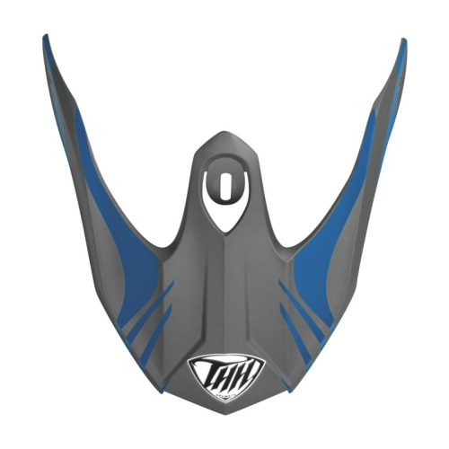 THH Helmets - THH Helmets Visor Twister for T730X Helmets - Gray/Blue - 648113