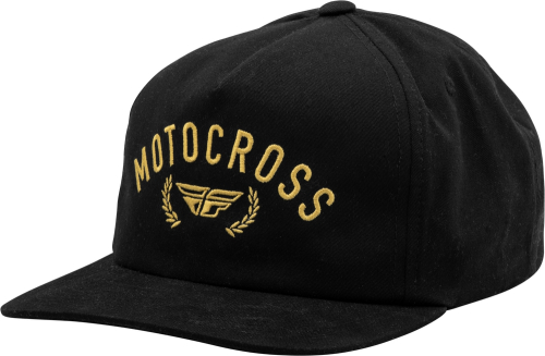 Fly Racing - Fly Racing Fly Champion Hat - 351-0013 - Black/Gold - OSFM