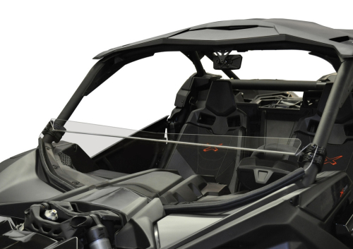 Spike Powersports - Spike Powersports Half Windscreens - Clear - 77-2550