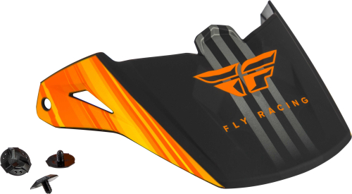 Fly Racing - Fly Racing Visor for Cold Weather Helmets - Matte Orange/Black/White - 73-88190