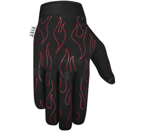 FIST Handwear - FIST Handwear Frosty Fingers Red Flame Youth Gloves - FWY007XS - Black - X-Small