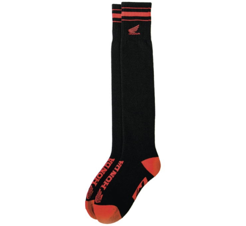 Factory Effex - Factory Effex Honda Boot Socks - 25-84302 - Black/Red - OSFM