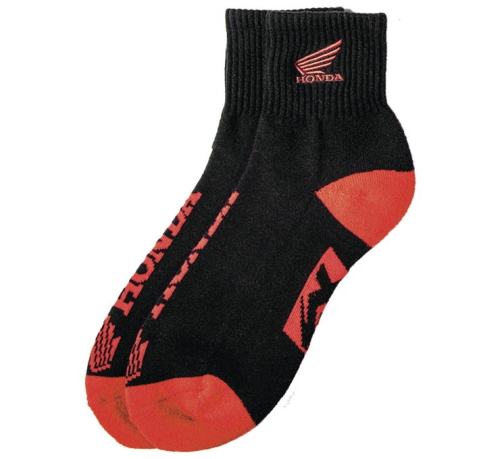 Factory Effex - Factory Effex Honda Ankle Socks - 25-84306 - Black/Red - OSFM