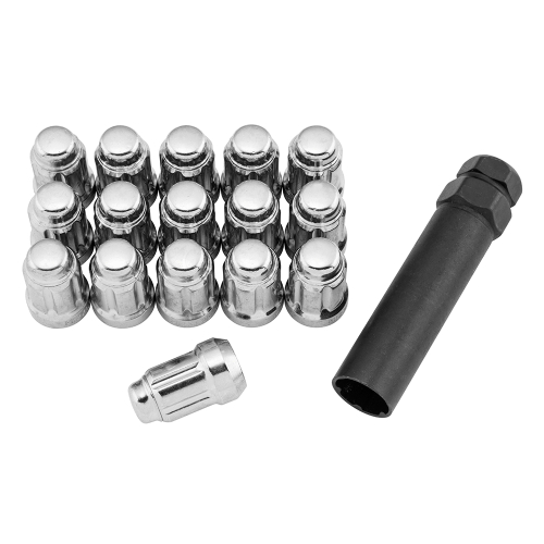 QuadBoss - QuadBoss Splined Lug Nuts - 12 x 1.25mm - 12mm Head - Polished - RT-GWSPM12125