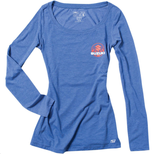 Factory Effex - Factory Effex Suzuki Sun Womens Long Sleeve Shirt - 20-87414 - Royal Blue - Large