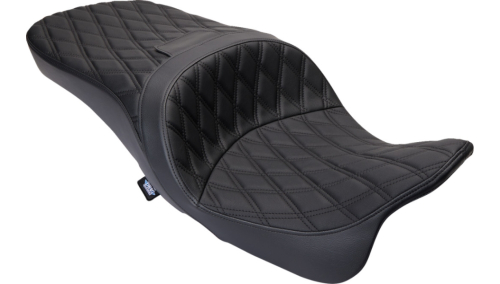 Drag Specialties - Drag Specialties Freedom Touring Seats - Double Diamond - Black Thread - 0801-1481
