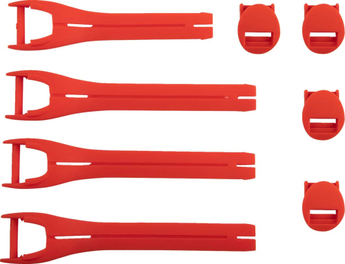 Moose Racing - Moose Racing Qualifier Boot Strap Kit - Red - 7-9 - 3430-1013