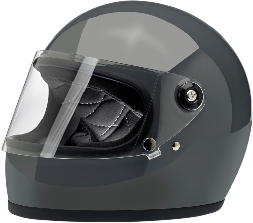 Biltwell Inc. - Biltwell Inc. Gringo S Solid Helmet - 1003-109-101 - Gloss Storm Gray - X-Small