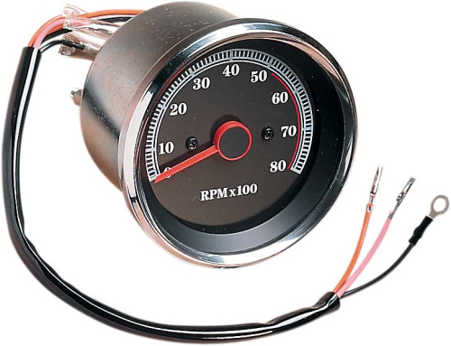Drag Specialties - Drag Specialties Electronic 8000 RPM Tachometer - 74106-BX-LB1