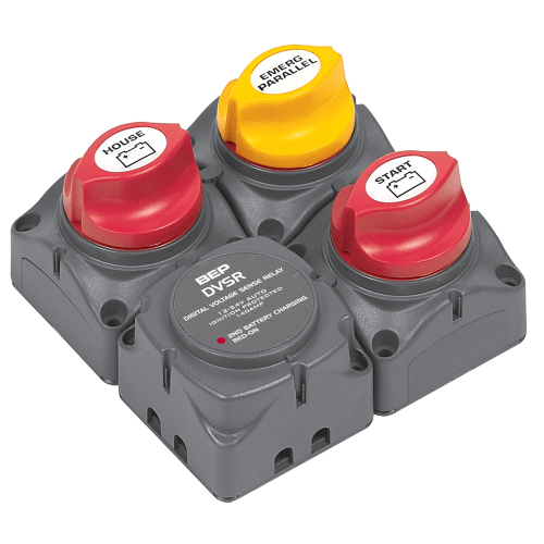 BEP Marine - BEP Square Battery Distribution Cluster f/Single Engine w/Two Battery   Banks