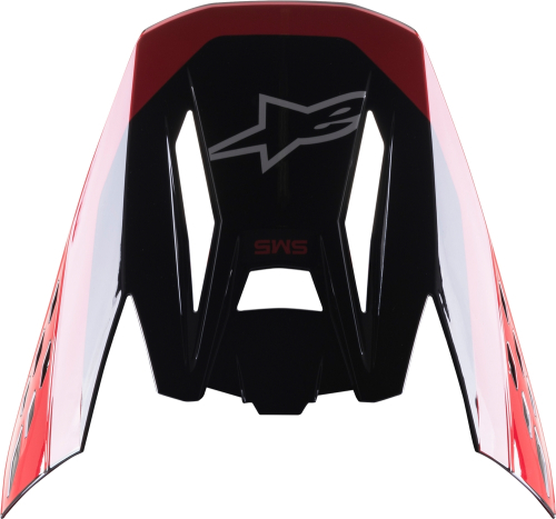 Alpinestars - Alpinestars Visor for S-M5 Beam Helmets - Black/Red Glossy - 8983622-1333-OS