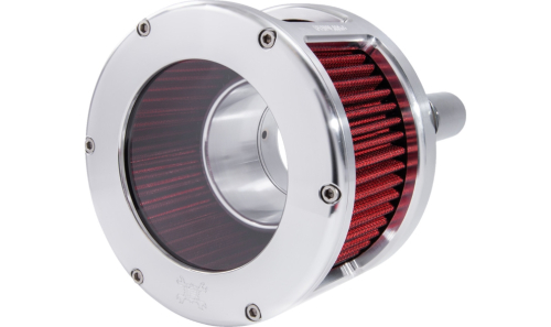 Feuling - Feuling BA Race Series Air Cleaner Kit - Clear Cover - Red Filter - Raw Finish - 5422