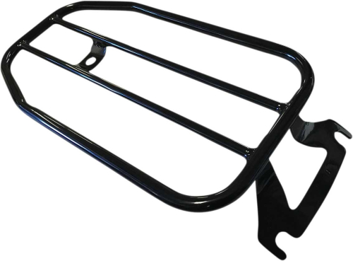 Motherwell - Motherwell 7in. Solo Luggage Rack - Gloss Black - MWL-409-GB