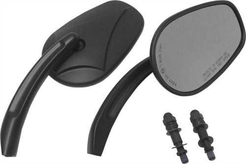 HardDrive - HardDrive Custom Arrow Head Mirrors - Black - 18-245
