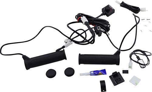 Koso North America - Koso North America Heated Grips with Heated Thumb and Muliti-Adjustment Switch for ATV or Snowmobile - AM10711F