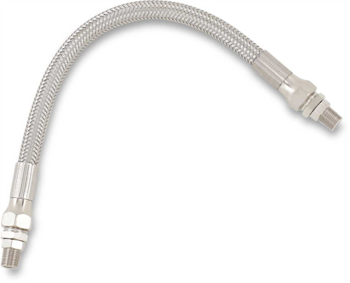 Drag Specialties - Drag Specialties Universal Stainless Steel Braided Oil Line - 10in. - 610