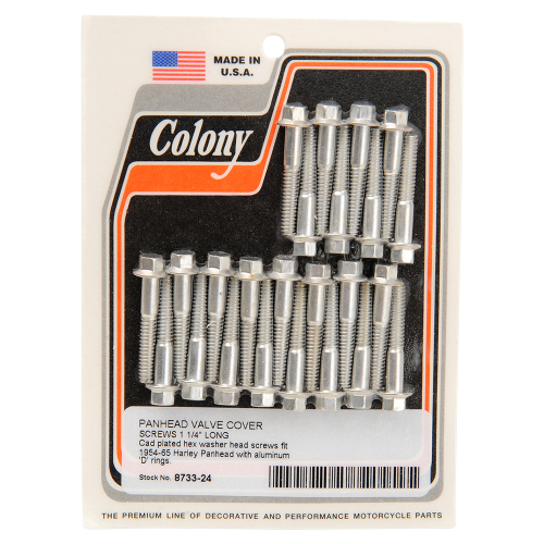 Colony - Colony Valve Cover Screws - Cadmium - 8733-24