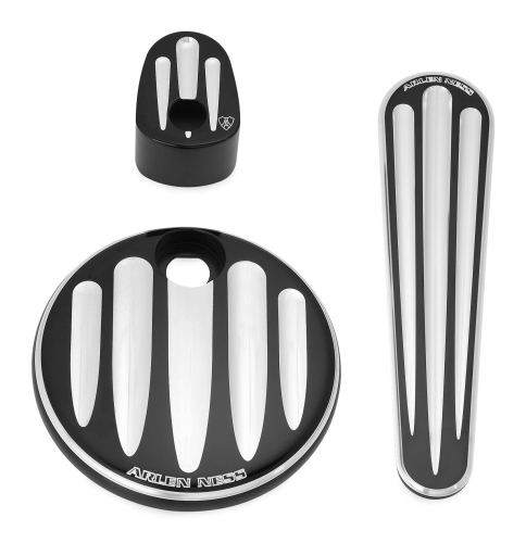 Arlen Ness - Arlen Ness Dash Accessory Pack - Deep Cut - Black - 91126