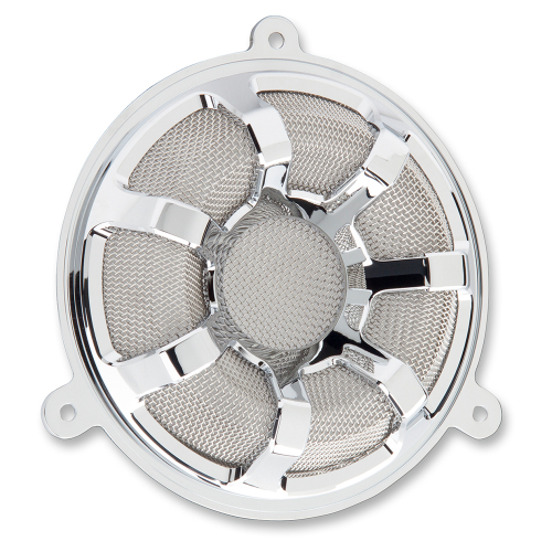 Arlen Ness - Arlen Ness Front Speaker Grilles - Beveled - Chrome - 03909