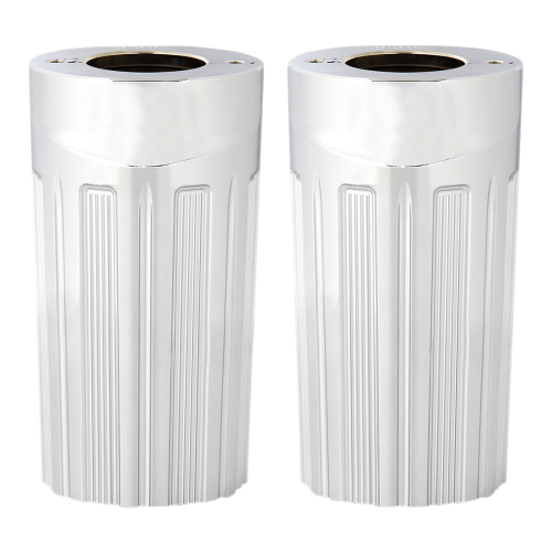 Arlen Ness - Arlen Ness 10-Gauge Fork Boot Covers - Chrome - 20-016