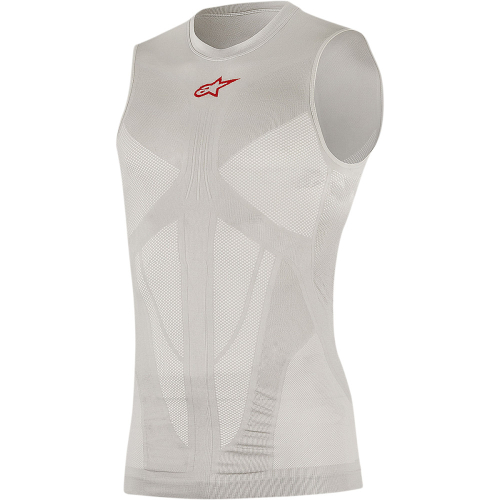 Alpinestars - Alpinestars Tech Summer Tank Top - 1752017-198XL/2 - Silver/Red - XL-2XL