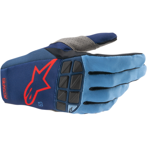 Alpinestars - Alpinestars Racefend Gloves - 3563521-7173-XL - Dark Blue/Powder Black/Bright Red - X-Large