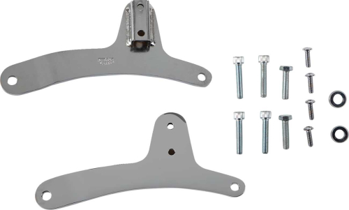 Khrome Werks - Khrome Werks Sissy Bar Sideplates - Chrome - 264002B