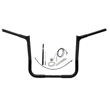 Fat Baggers, Inc. - Fat Baggers, Inc. 1-1/4in. EZ Install Pointed Top Handlebar Kit - Black - 919014-B