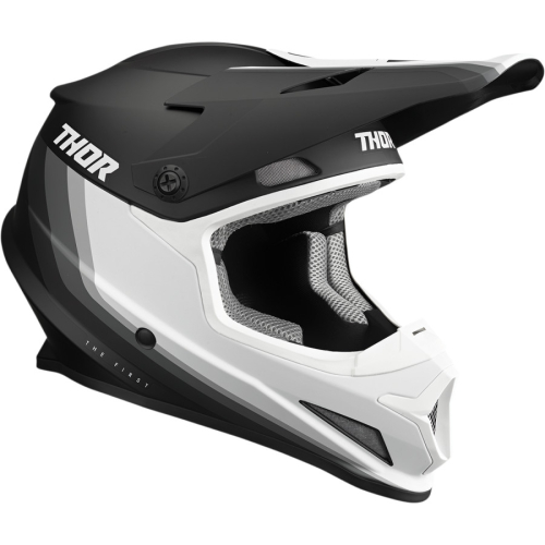 Thor - Thor Sector Runner Helmet - 0110-7314 - Black/White - X-Small