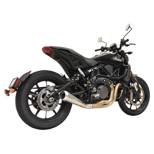 Bassani Manufacturing - Bassani Manufacturing 4in. Short Megaphone Mufflers for Low-Mount without Catalytic Converter Mufflers - 8F127SS