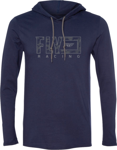 Fly Racing - Fly Racing Fly Finish Line Hoodie - 354-0066M - Navy - Medium