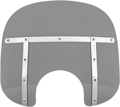 Memphis Shades - Memphis Shades Memphis Fats Windshield (7in. Cutout) - 13in. - Black Smoke - MEM31112