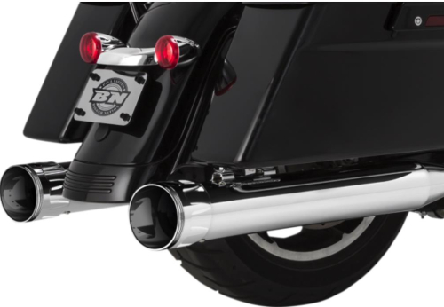 Paul Yaffe Originals - Paul Yaffe Originals 4in. Cult 45 Slip-On Muffler - Chrome Crown - 18055