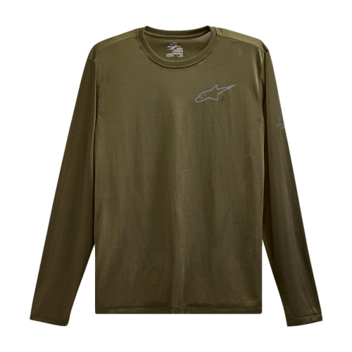 Alpinestars - Alpinestars Pursue Performance Long-Sleeve T-Shirt - 123271000690XL - Military - X-Large