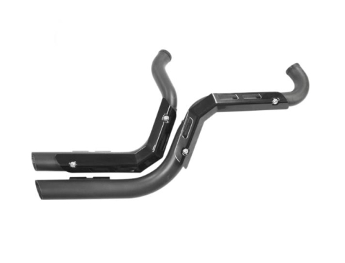 LA Choppers - LA Choppers Fusion Exhaust System - Black with Black Heat Shields - LAF10200B