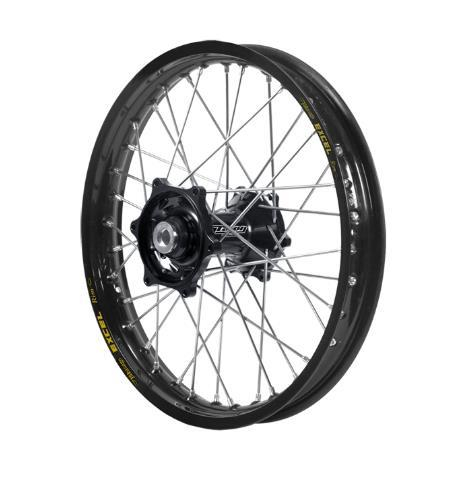 Dubya - Dubya MX Rear Wheel with Excel Takasago Rim - 1.60x14 - Black Hub/Black Rim - 56-3182BB
