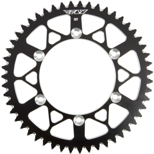 Fly Racing - Fly Racing Aluminum Rear Sprocket - Black - 51T - 208-51 BLK