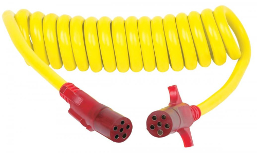 Hopkins Towing Solutions - Hopkins Towing Solutions Flex-Coil 6 Pole Round to 6 Pole Round Nite-Glow Adapter - 47055