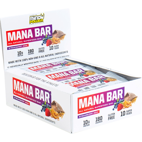 Ryno Power - Ryno Power Mana Superfood Protein Bars - Straberry Accai - MANACAD-BERRY