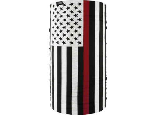 Zan Headgear - Zan Headgear Fleece-Lined Motley Tube - TF603 - Thin red line - OSFM