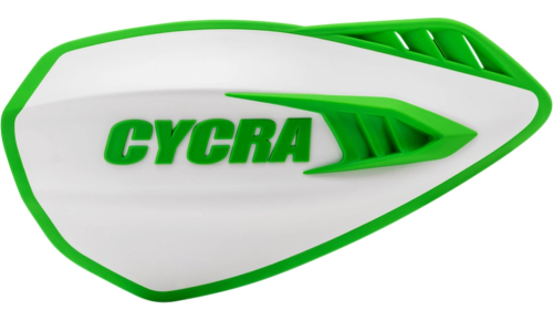 Cycra - Cycra Cyclone Handguards - White/Green - 1CYC-0056-241