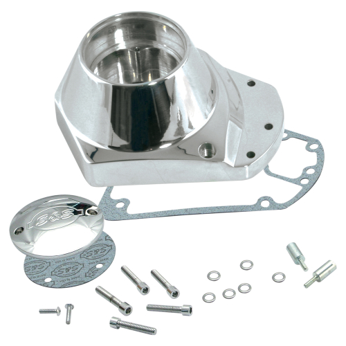 S&S Cycle - S&S Cycle Billet Cam Cover Kit - Chrome Finish - 106-4211