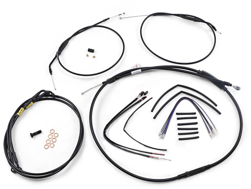 Burly Brand - Burly Brand T-Bar Cable and Brake Line Kit - 14in. - B30-1200